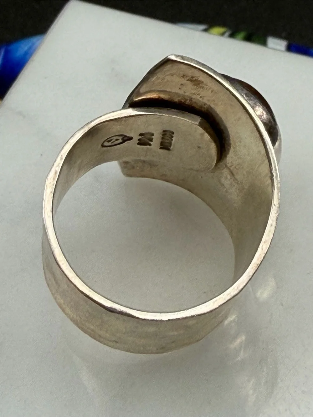 Vintage Plateria Los Ballesteros 925 Mexico Ring Size 6.25 eagle Assay #S76